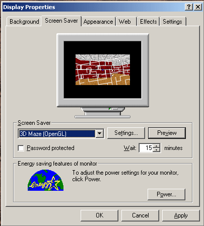 Choosing a background