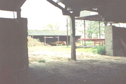 View from within the barn
